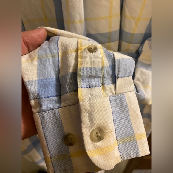 George Strait wrangler cowboy men’s XXL plaid long sleeve dress shirt - Picture 5 of 5